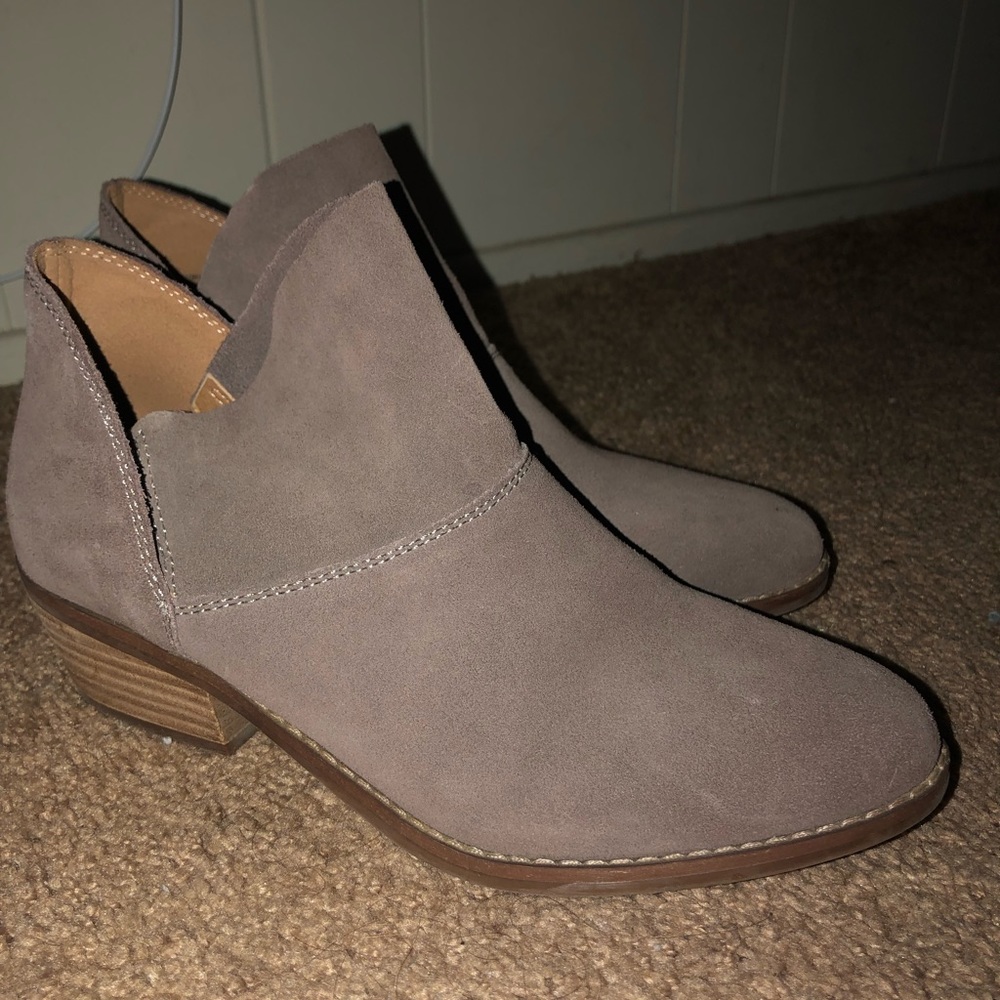 Suede lucky brand booties
